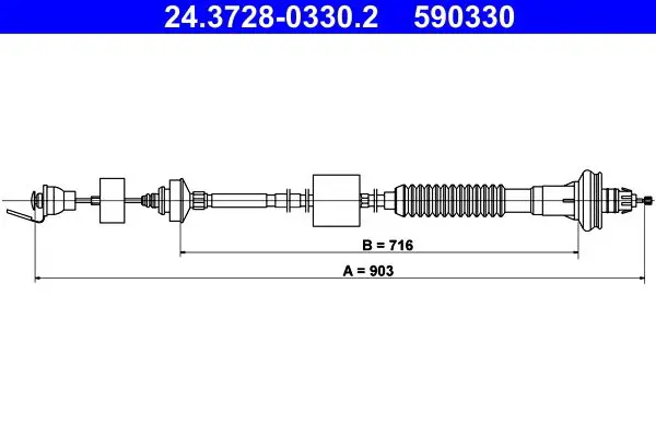 ATE 24372803302 Трос