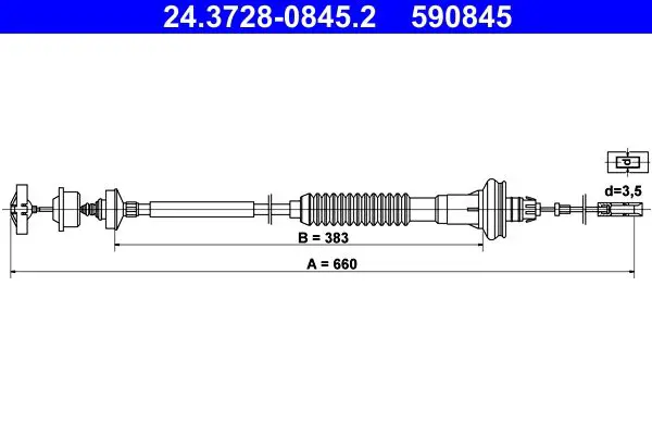 ATE 24372808452 Трос
