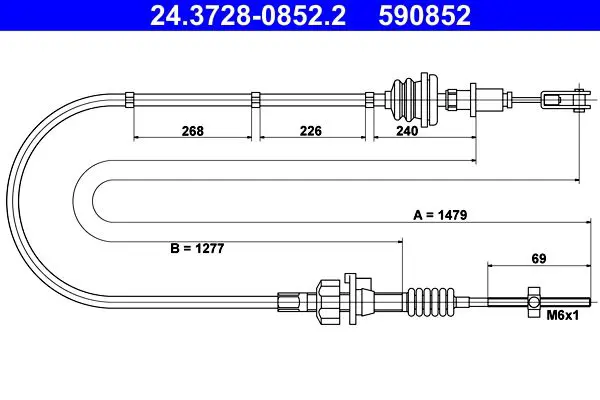 ATE 24372808522 Трос