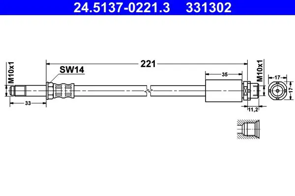 24.5137-0221.3 Шланг тормозной