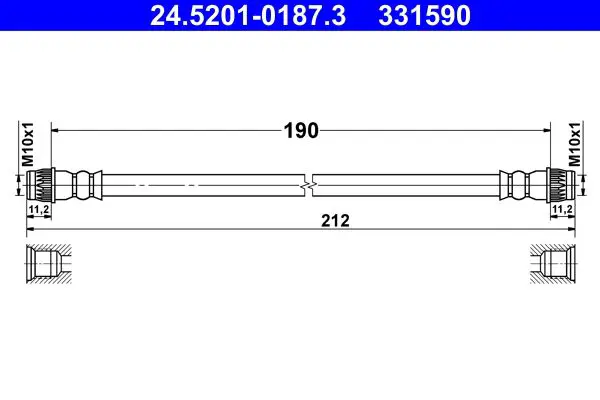 ATE 24520101873 Тормозной шланг