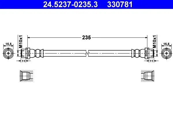 ATE 24523702353 Шлангопровод