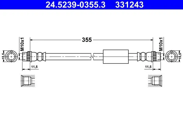 ATE 24523903553 Шлангопровод