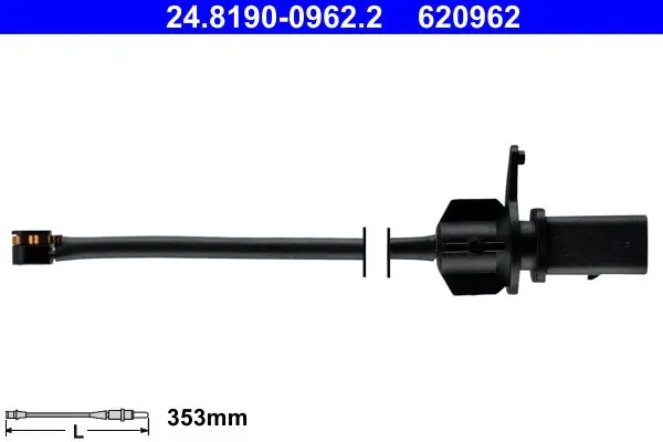 ATE 24819009622 Датчик колодок FR PORSCHE
