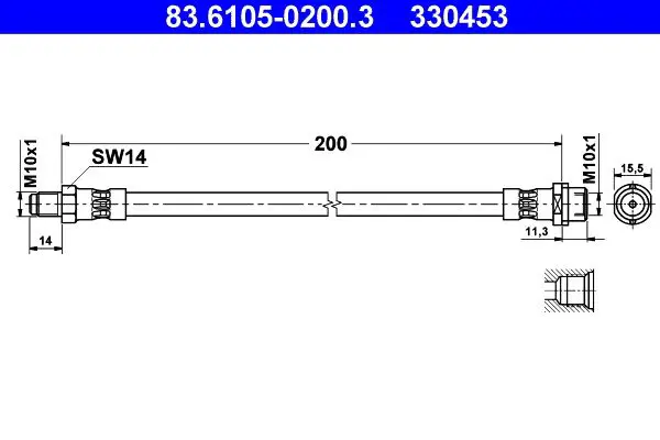 ATE 83610502003 Шлангопровод
