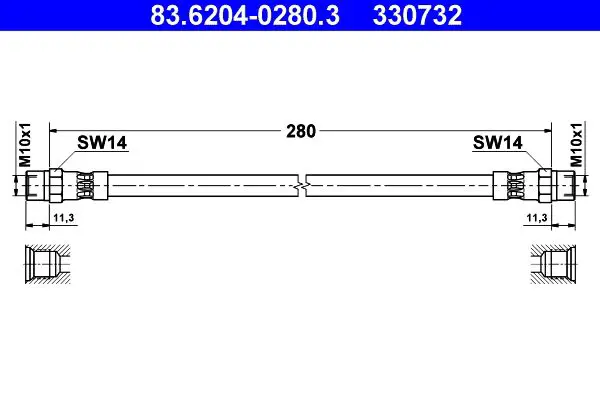 83.6204-0280.3 Шлангопровод