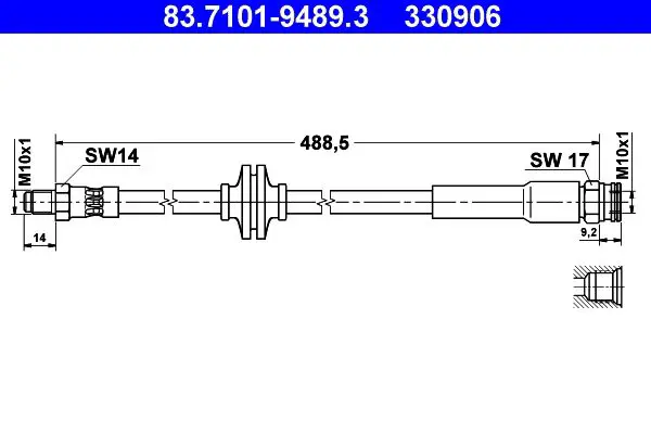 83.7101-9489.3 Шлангопровод