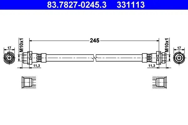 83.7827-0245.3 Шлангопровод