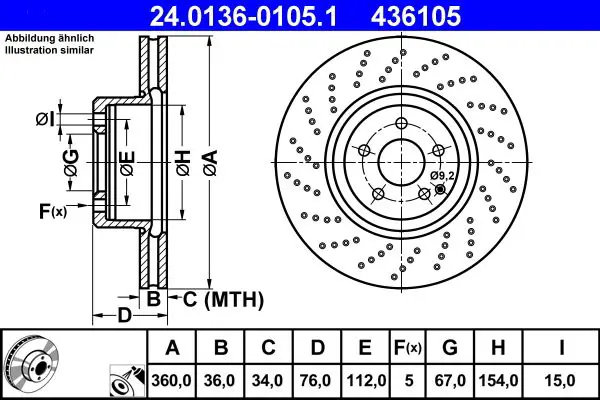 24.0136-0105.1 Тормозной диск