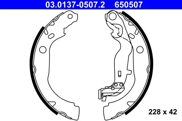 03.0137-0507.2 Колодки тормозные барабанные