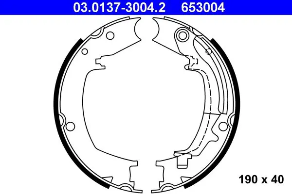 ATE 03013730042 Комлект тормозных накладок