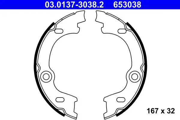 03.0137-3038.2 Комлект тормозных накладок