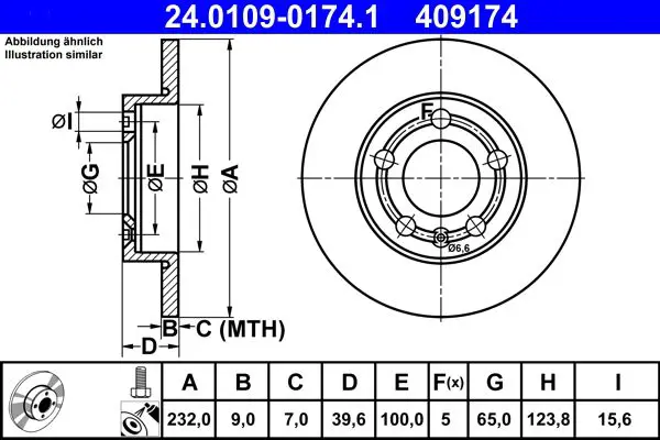 24.0109-0174.1 Тормозной диск VW POLO 9N 01 