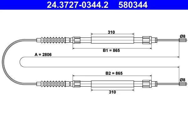 ATE 24372703442 Трос