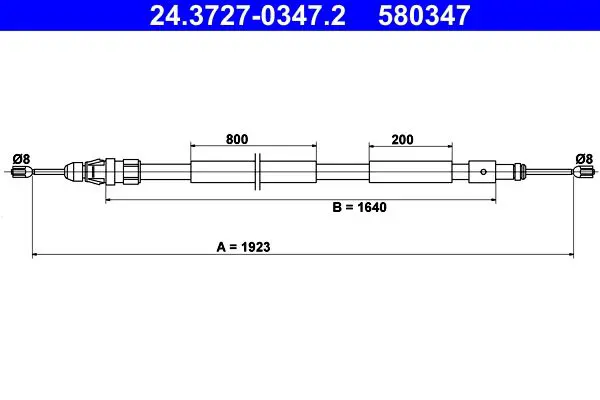 24372703472 Cable, parking brake