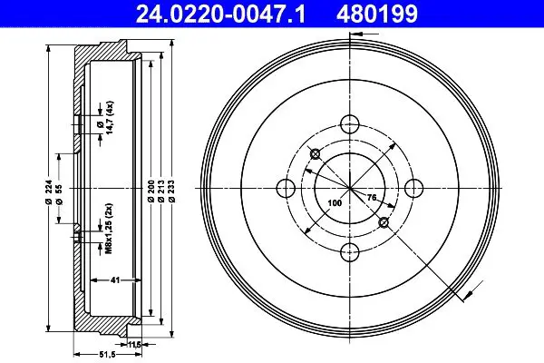 24022000471 Brake Drum