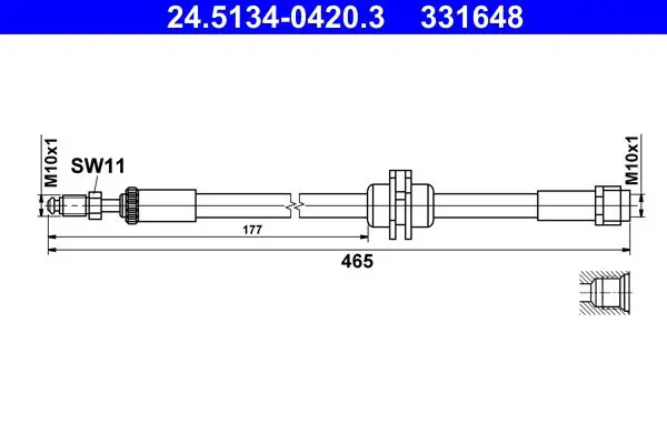 24.5134-0420.3 Тормозной шланг