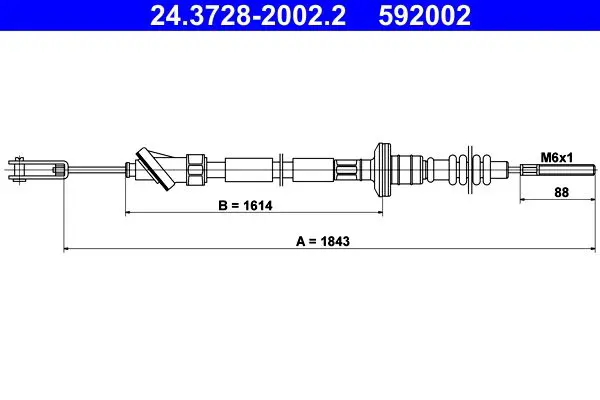 ATE 24372820022 Трос