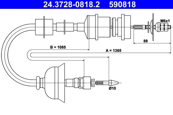 ATE 24372808182 Трос
