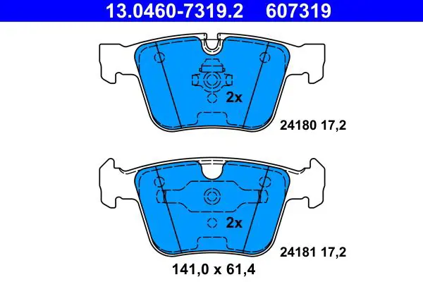ATE 13046073192 13.0460-7319.2 колодки