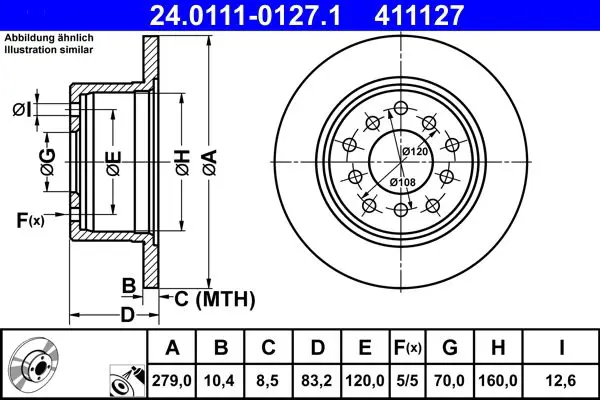 24.0111-0127.1 Тормозной диск