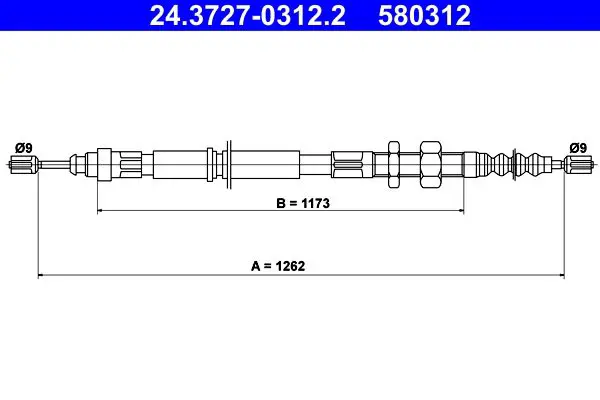 ATE 24372703122 Трос