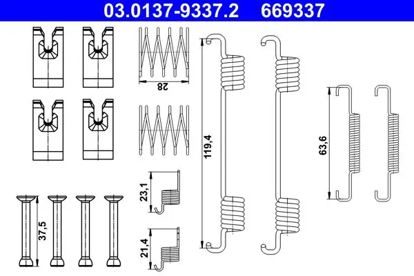 03.0137-9337.2 Комплект монтажный барабанных