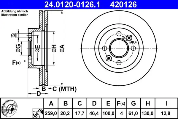 24012001261 Brake disc