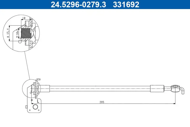 ATE 24529602793 Тормозной шланг