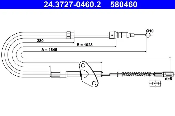 24372704602 Brake Cable
