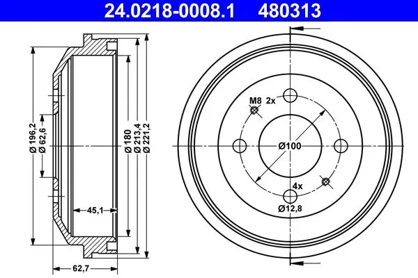 24021800081 BREMSTROMMEL