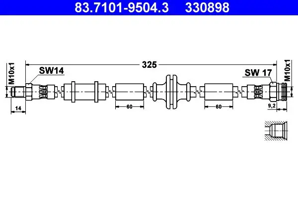 83710195043 Brake Hose