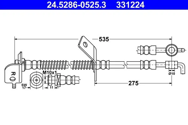24528605253 Brake Hose