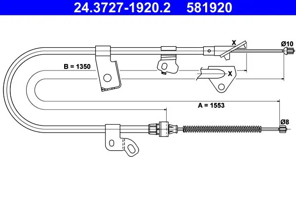 24372719202 Cable, parking brake