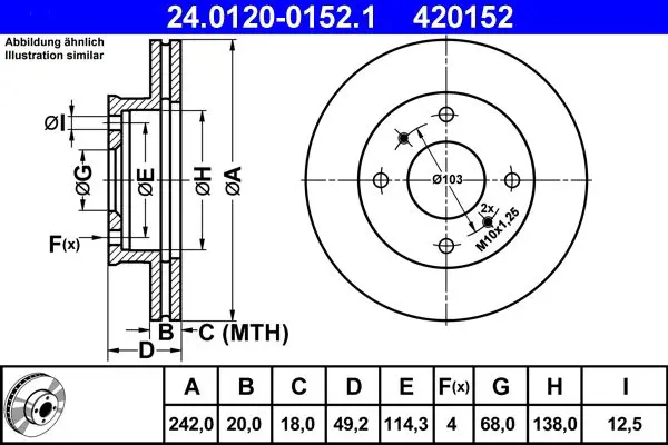 24012001521 Brake Disc