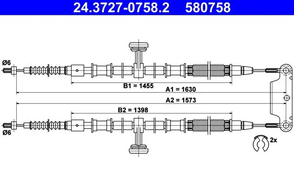 24372707582 Brake Cable