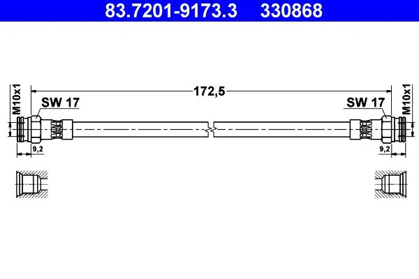 83720191733 Brake Hose