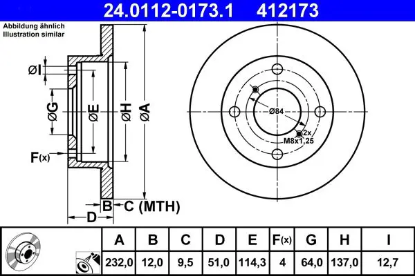24011201731 Brake disc