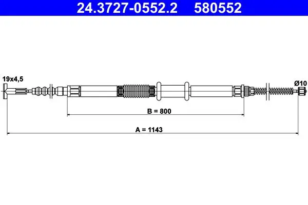 24372705522 BREMSSEIL FIAT MULTIPLA BJ.99 