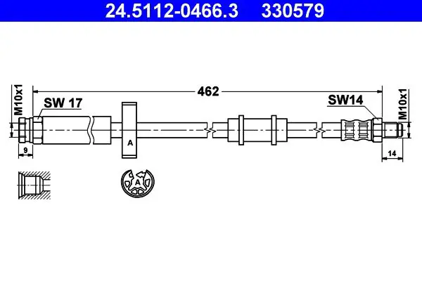 24511204663 Brake hose