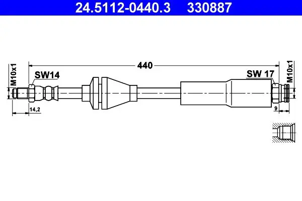 24511204403 Brake hose