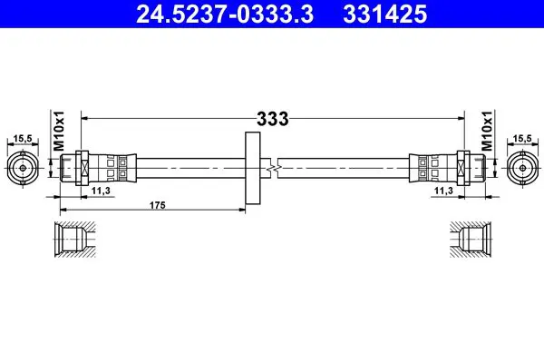 24.5237-0333.3 Шланг тормозной