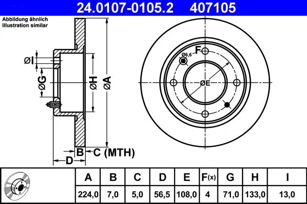24010701052 Brake Disc