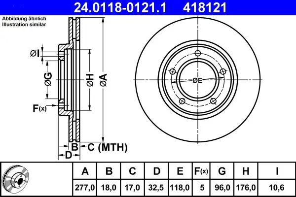 24011801211 Brake disc