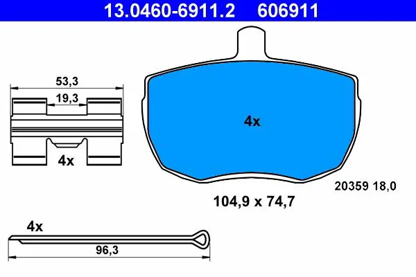 13046069112 Brake Pads