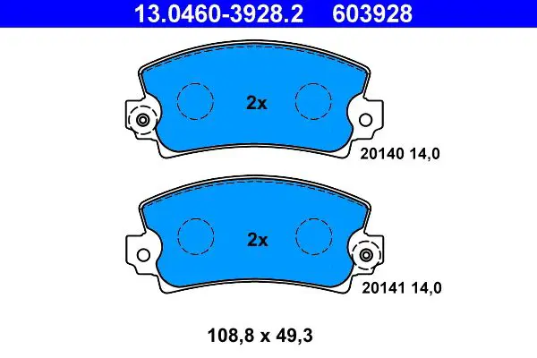 13046039282 Brake pad set, disc brake