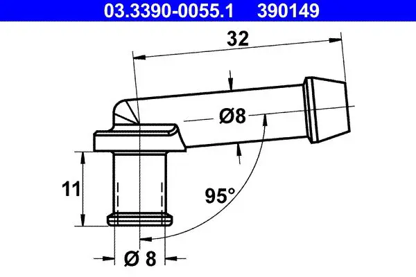 03.3390-0055.1 Патрубок