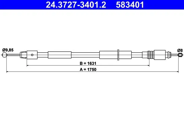 ATE 24372734012 Трос