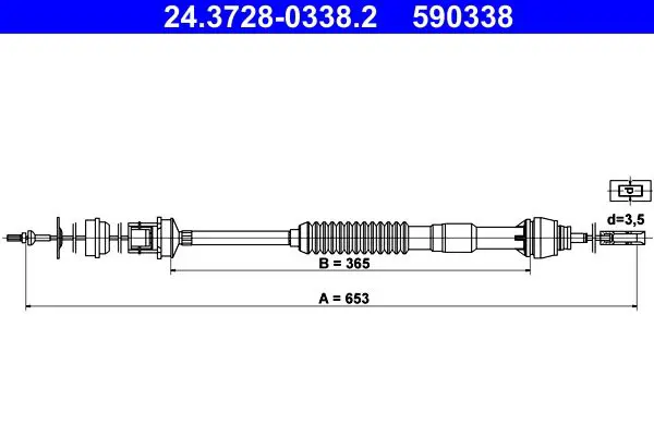 ATE 24372803382 Трос