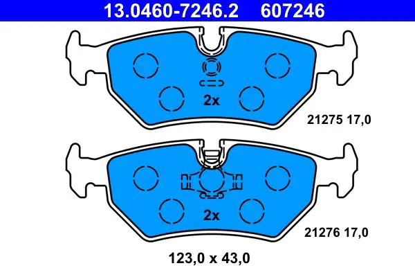 13046072462 Brake pad set, disc brake